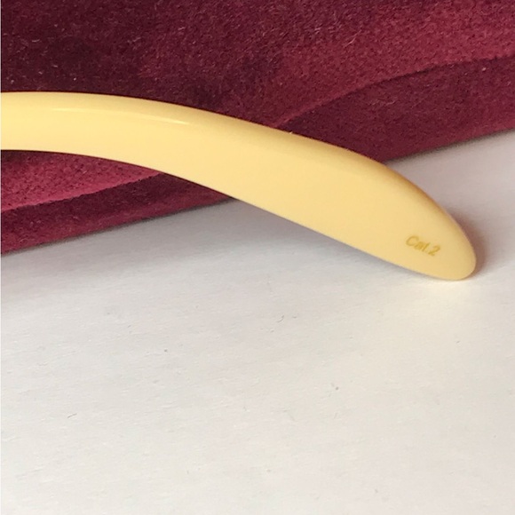 New Authentic GUCCI GG1066S 004 SQUARE SUNGLASSES IN TORTOISE IVORY - Picture 15 of 16